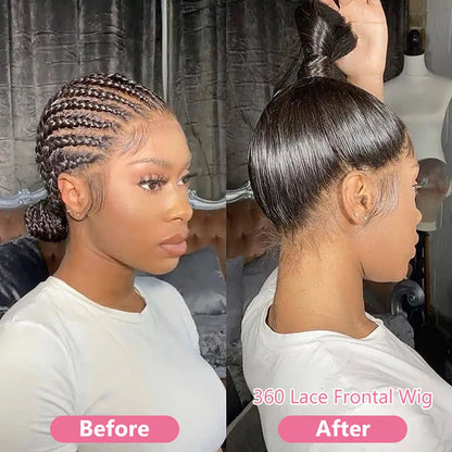 30 32 Inch Brazilian Bone Straight 13x4 13x6 HD Transparent Lace Front Human Hair Wigs 360 Lace Frontal Wig 5x5 6x4 Glueless Wig