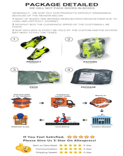 New Boys and Girls Football Shoes with Rubber Soft Nails for Comfortable and Breathable Professional Boys and Girls Football Sho