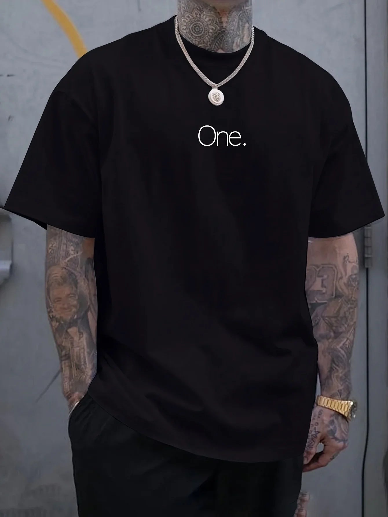 Men's Casual Short-sleeved T-shirt with Geometric Patterns Suitable Summer 100% Cotton Breathable Suitable Outdoor Daily Wear