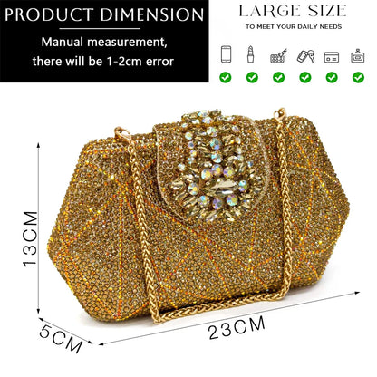 Pointed-Toe Rhinestone Pumps African Ladies Italian Shoe and Bag Set Designer