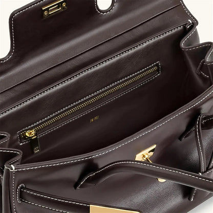 Women's 2026 New Yara Underarm Bag Large Capacity Breadstick Bag Small Design Trendy Lock Buckle Soft Leather Handbag