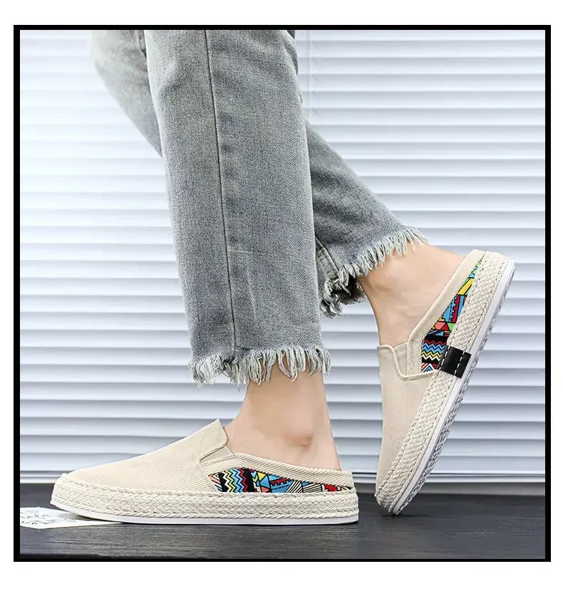 Sapatilhas Casuais Masculinas de Lona Tênis Masculino Slip-on Vulcanizado Confortáveis Sapatilhas Masculinas Mocassins Sapatos de Condução Zapatos Hombre
