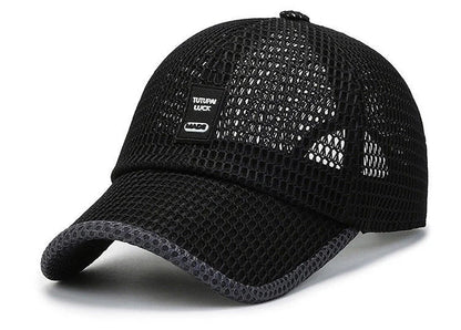 Men's Mesh Baseball Cap Breathable Summer Caps Dad Hat Outdoor Fishing Hats Bone Gorras Snapback Trucker Cap