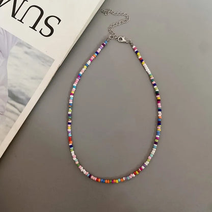 Choker Chain Fashion  Charm Collar Colorful Handmade Colar Collar Necklace Jewelry Femme