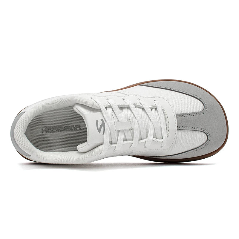 Wide Toe Shoes Mens Womens Minimalist Fabric Sneaker Lace Up Casual Walking Shoes