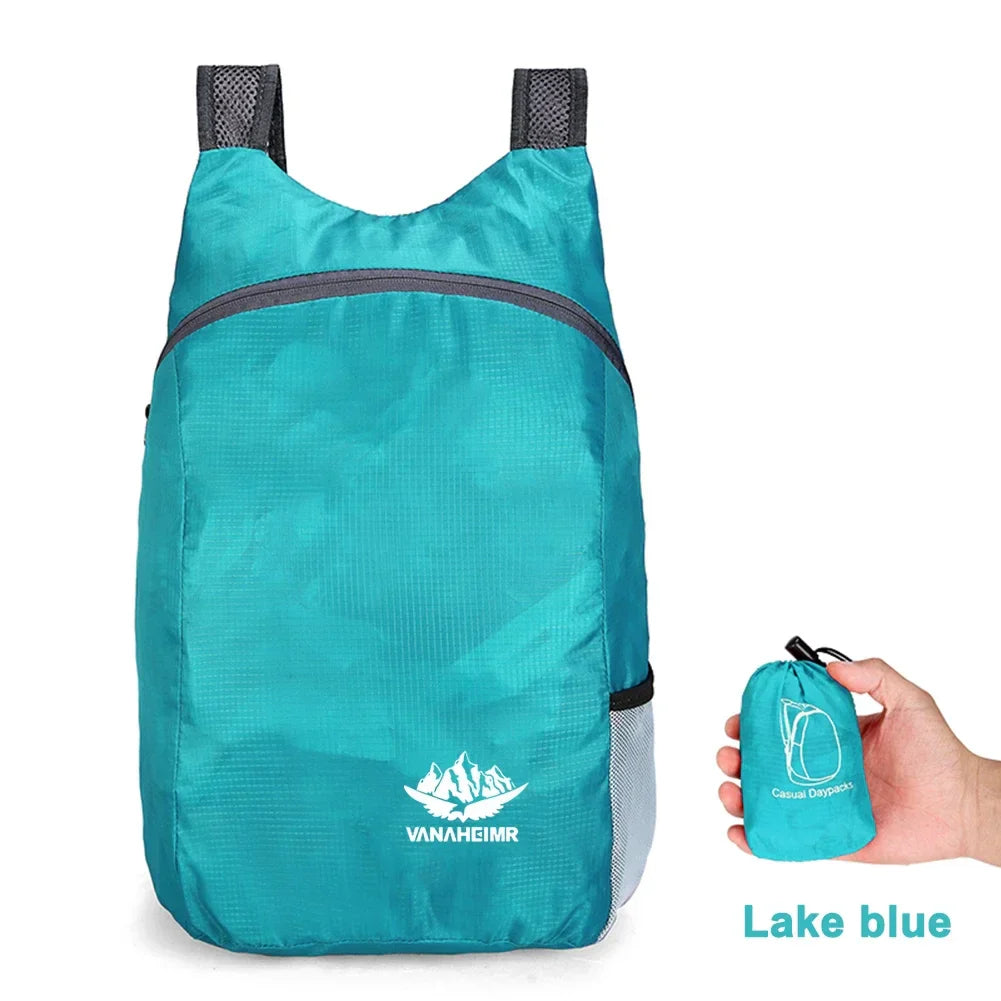 15L Lightweight Packable Backpack Foldable ultralight Outdoor Folding Backpack Travel Sports Bag Hiking Daypack for Men Women