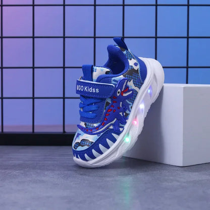 2026 New  Boys Led Lighted Shoes Fashion Mickey Children's Casual Sneakers Kids Luminous Shoes Sport Shoes Lighted Shoes