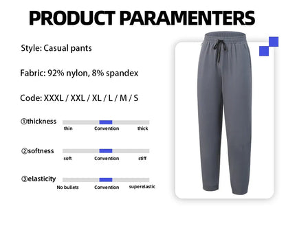 Autumn and winter new sports pants men, breathable casual fitness pants, outdoor running basketball fast dry pants