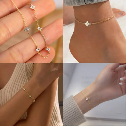 100% 925 Sterling Silver Turquoise Crystal Petal Patter Pendant Necklaces For Women Delicate Wedding Jewelry Collar Mujer