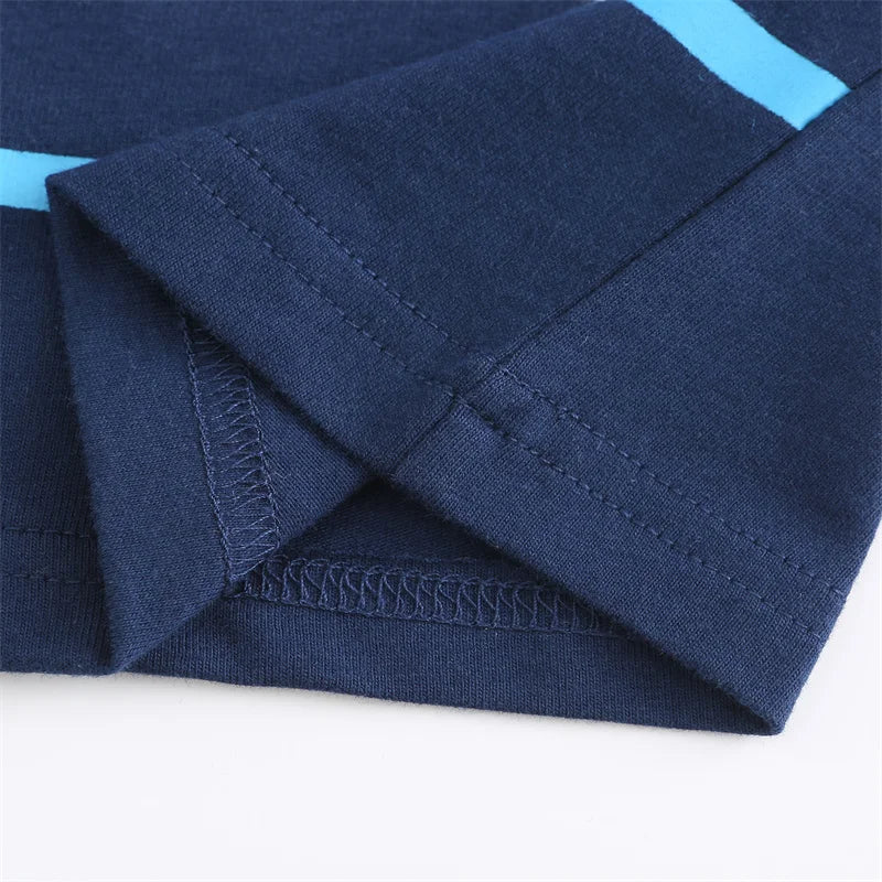 Jumping Meters Summer Outfits For Kids Wear Boats Embroidery Hot Selling Baby Clothing Sets Boys Girls Cotton Tees + Shorts Sets