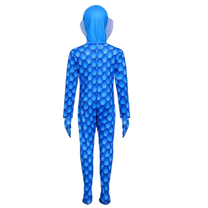 Kids Zootopia 2 Snake Gary Cosplay Costumes Bodysuit Jumpsuit Mask Halloween Christmas Party Funny
