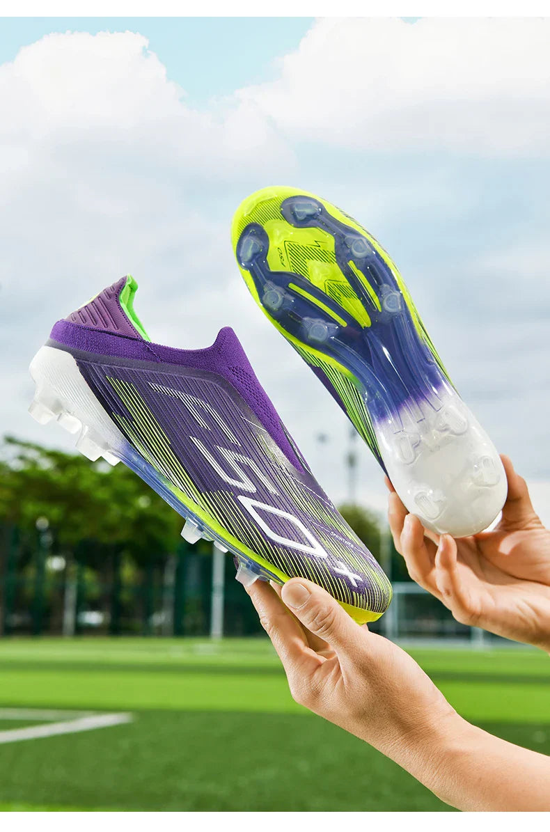 New Men's Football Boots Grass Cleats Futsal Comfortable Turf Soccer Shoes Sport Ultralight Fg Non Slip Indoor Adult Non-Slip