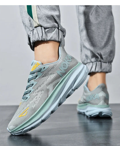 Men's Running Shoes Jogging Cushioning Outdoor Luxury Shoes Trainer Race Breathable Couple Non-Slip Sneakers Mesh Off-road Shoes