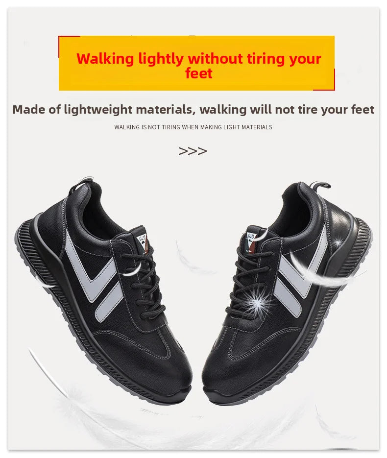 Four Season Anti Smashing and Anti Stabbing Insulated Electrician Protective Shoes with Oil Resistant Steel Toe Caps