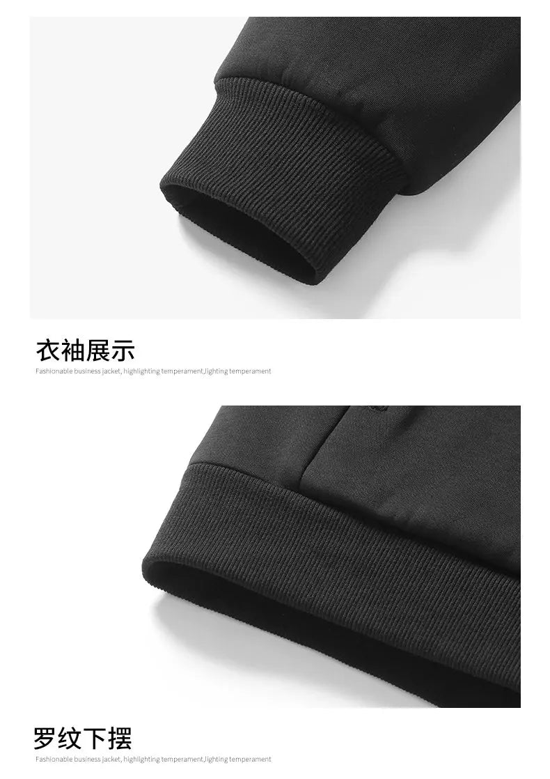 Autumn and winter hooded cardigan with fleece and thickened two-piece sporty and fashionable pure cotton set