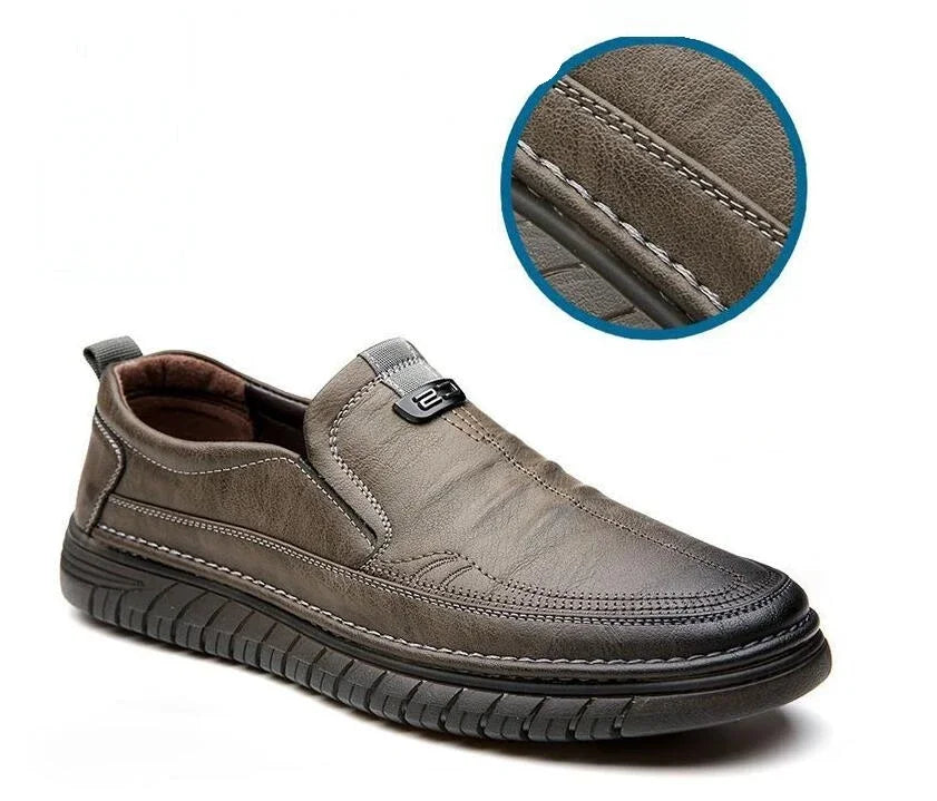 Mocassim Penny Retrô Couro Bovino Genuíno Sapatos Clássicos Costura Confortável Masculino Casual Slip-on Clube Festa Primavera Verão