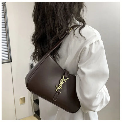 High-end small bag women's new Internet celebrity armpit bag versatile women's temperament baguette bag shoulder bag