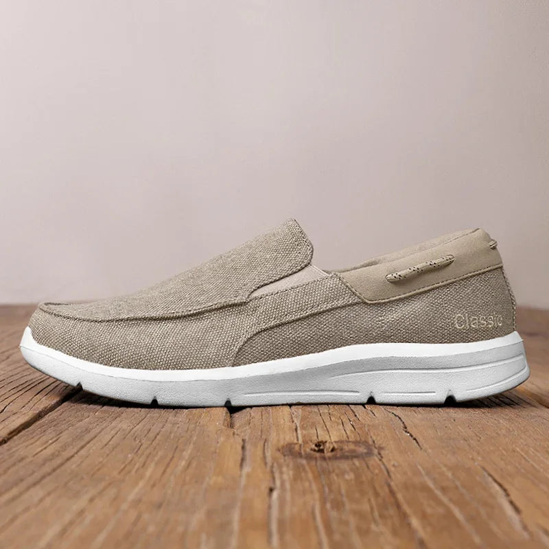 Mocassins Para Homens Sapatos Outono Novo Masculino Sapatos de Lona Clássicos Sapatos de Lazer Confortáveis Tênis Respiráveis Para Homens Mocassins