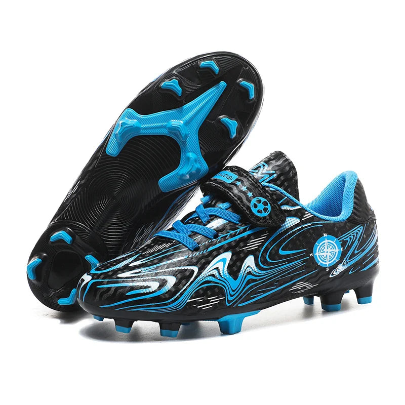 Kids Soccer Cleats Football Shoes Non Slip Breathable Lightweight Training Sneakers Boys Girls Children Football Match Boots