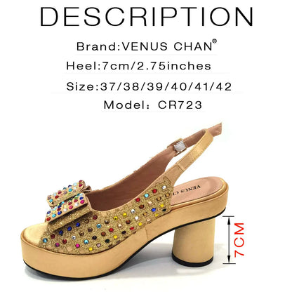 Gold Party Shoe and Bag for Wedding Italy Style Matching Shoes and Purse Set for Bride Bridal High Heels Sandals Bag