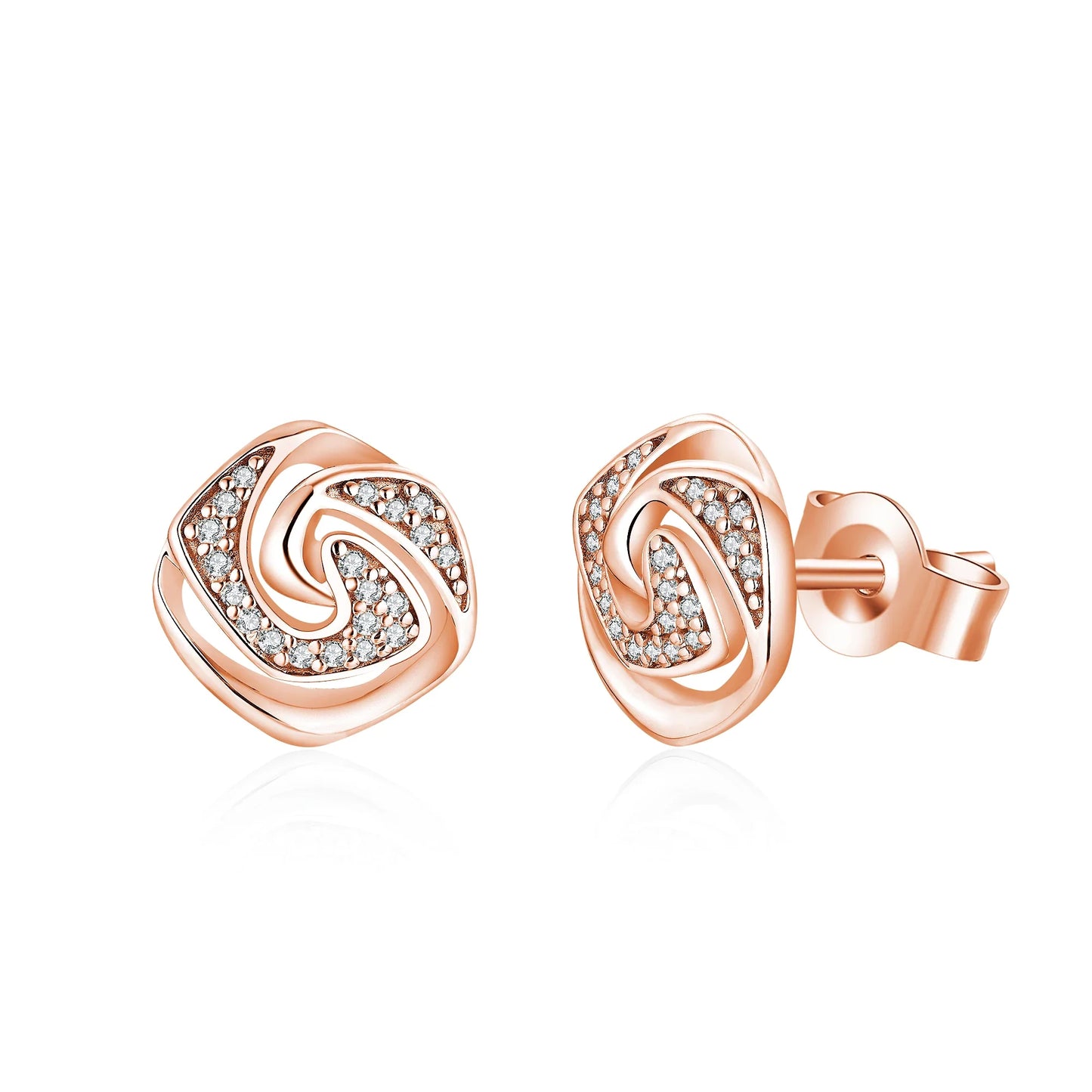 D Color Moissanite Stud Earrings For Women Test Passed Top Quality 925 Sterling Silver Wedding Jewelry Girlfriend Gift