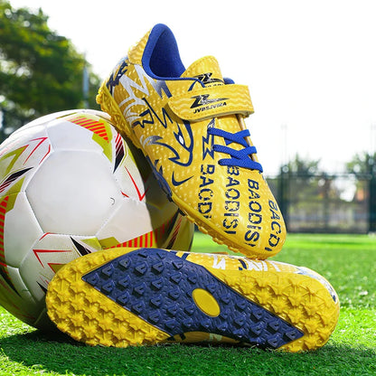 New Men Kids Soccer Shoes Non-Slip Football Boots Ultralight Cleats Match Grass Boys Professional Training Shoes Drop Shipping