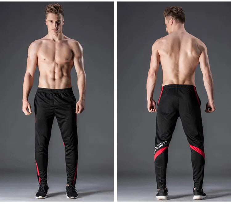 Sport Pants Men Running Pants With Zipper Pockets Training Male Pants Soccer Pants Fitness Pants Sportwear Youth kids XXS XS 4XL