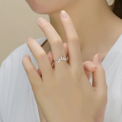 Trendy 5A Zircon Crown Rings for Women Exquisite Wedding Party Matching Band Real 925 Sterling Silver Jewelry Wholesale
