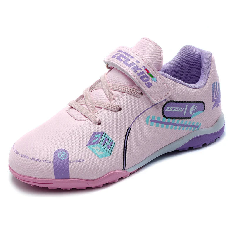 Kids Soccer Cleats Unisex Child Turf Soccer Shoes Indoor Youth Football Boots Artificial Ground Trainning Futsal Sneaker Outdoor