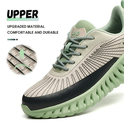 Ultra light soft soled safety shoes for men, anti smashing, comfortable and shock-absorbing work shoes