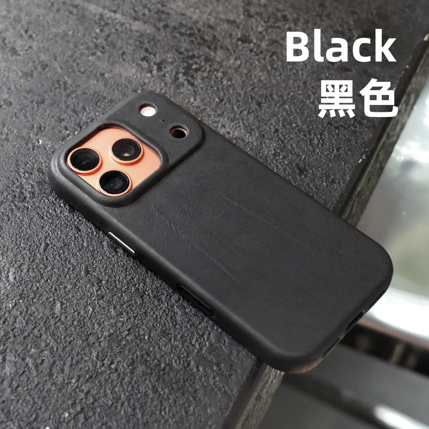 Genuine Leather Case for iPhone 17 16 Pro Max 15 Genuine Leather Handmade Phone Cover