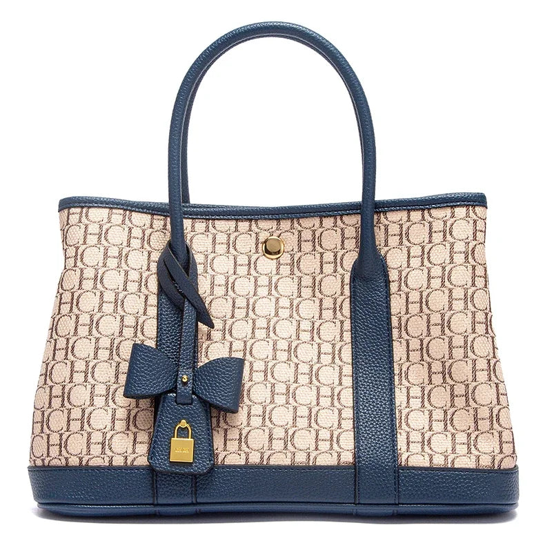 Woman Tote Bag Autumn New Fabric Splicing Handbag Convenient Carrying Mother Bag Commuter Women's Bag