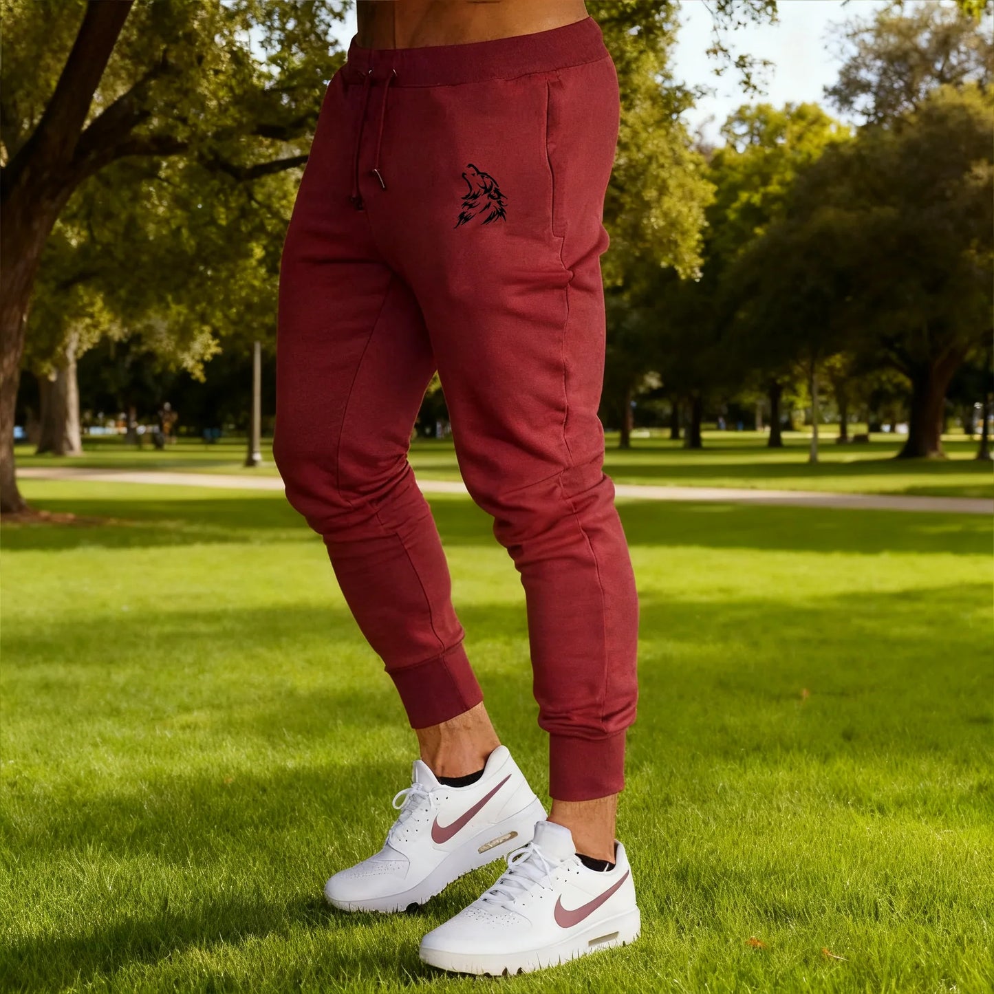 2026 New Casual Pants Men's Jogger Sweatpants Large Size Elastic Waist Sports Trousers Loose Fitness Clothes Spring Thin Section