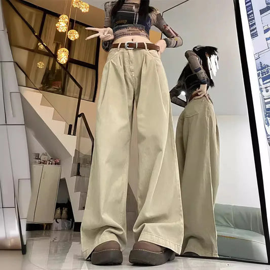 Vintage American Style Casual Straight-Leg Jeans