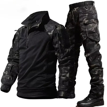 Tactical Uniform Milit Camo Suit Hunting Clothes Combat Shirts Camping Pants Men Workwear Suits Airsoft Paintball Sets