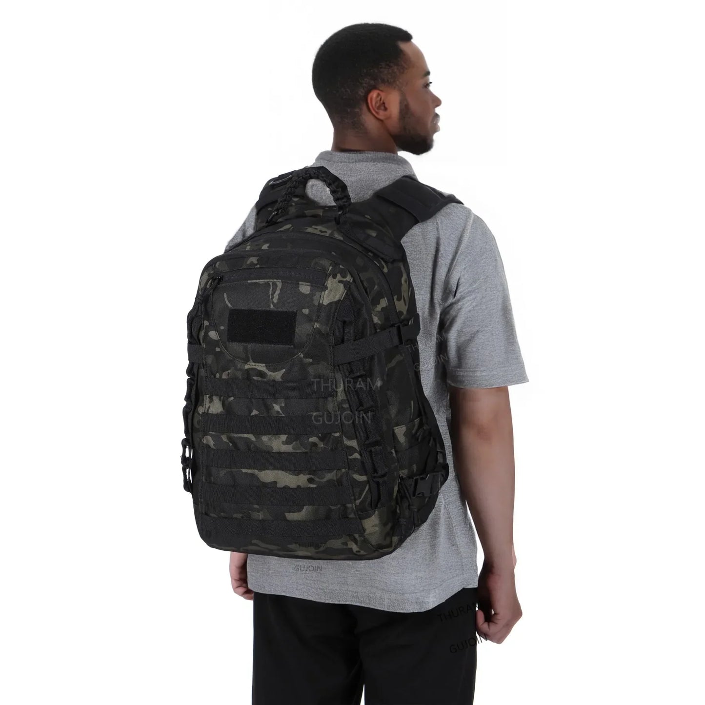 38L Tactical Backpack Style, Large Capacity Waterproof Outdoor Rucksack with MOLLE System, Hiking Camping Travel Bug Out Bag
