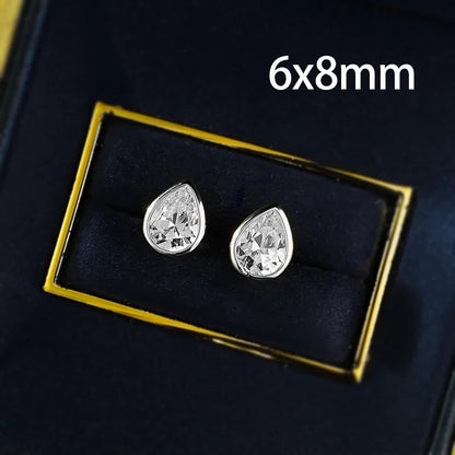 Classic Oval/Water drop Bubble Zircon Earrings for Women S925 Silver Plated 18k Gold Party Fine Jewelry Wholesale