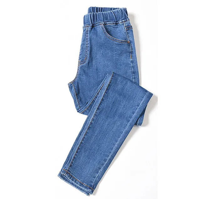 Clothes Skinny Jeans for Women Good Elastic Waist Stretchy Material Tummy Control Mom Jeans Size 5XL 6XL Curvy Jeans