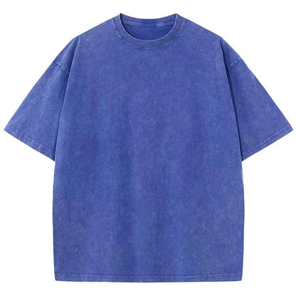 Fashion Women Cotton Solid Washed T-shirts Loose O-Neck Tee Shirts Street Casual Comfortable Short Sleeve Tops Female Clothes