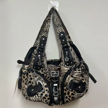 Women Handbags Leopard Bag Top-handle Handbag Fashion Satchel Dumpling Pack Shoulder Bag Tote Bag Hobos Large Purse