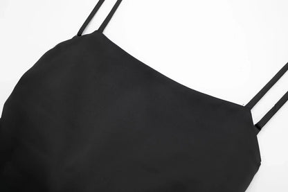 Women Summer Back Bow Solid Satin Backless Sling Crop Top Chic Female Sexy Clothing Streetwear Camis Mujer 2024 Fashion