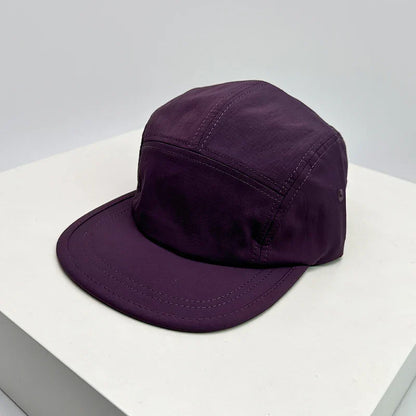 New Unisex Flat Eaves Quick Drying Solid Baseball Hats Breathable Simple Sunshade Outdoor Peaked Caps Versatile Fashion Retro