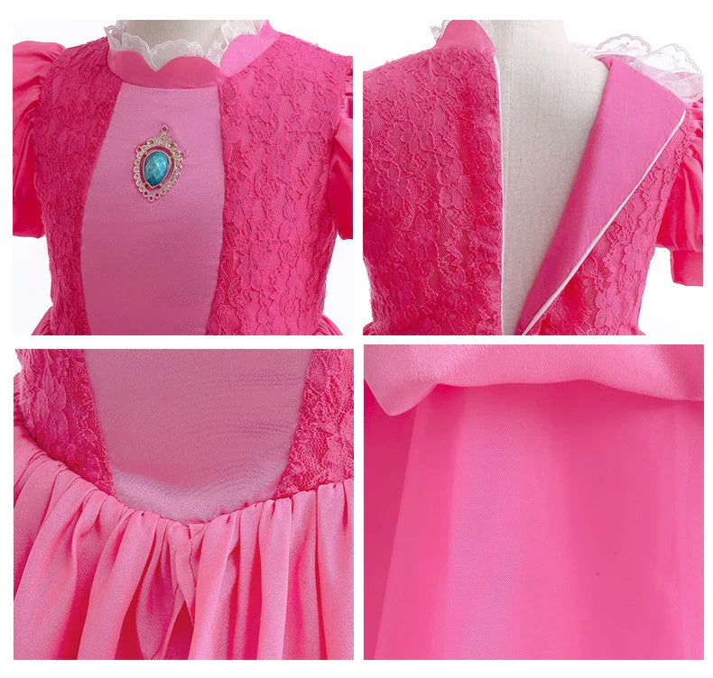 Kids Girl Princess Dress Cosplay Princess Costume Children's Birthday Carnival Dress Girls Party Dress Performance Costume