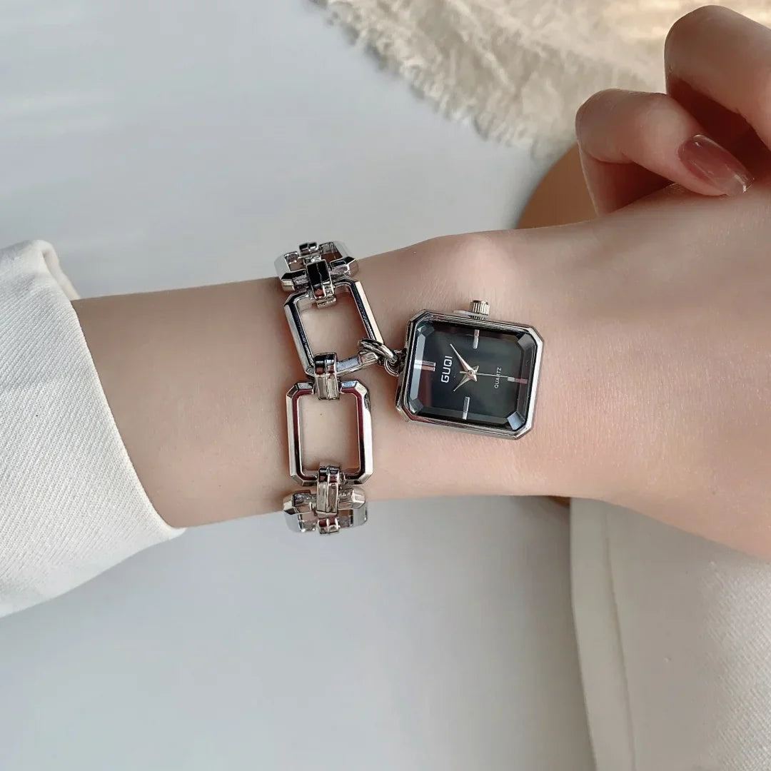Women Quartz Watch Bracelet Square Dial Quartz Analog Women's Watches Ladies Wristwatch Elegant Female Clock Montre