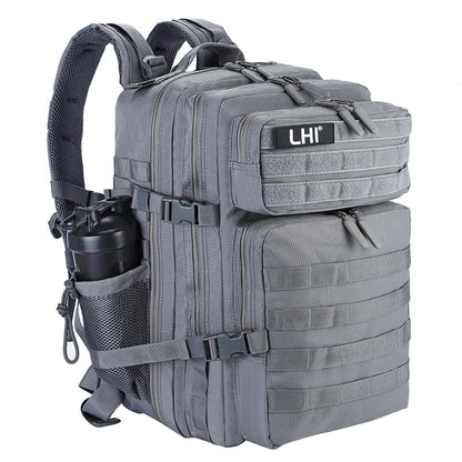 45L Tactical Backpack for Men and Women Large Athlete Gym Bag Outdoor Sports Hiking Survival Rucksack with Bottle Holder
