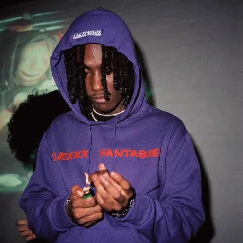 New Men OSAMASON JUMPOUT Flex Purple Color MERCH Pullover Hoodies Hoody Hooded Sweatshirts velvet Cotton Thick Fleece US E91