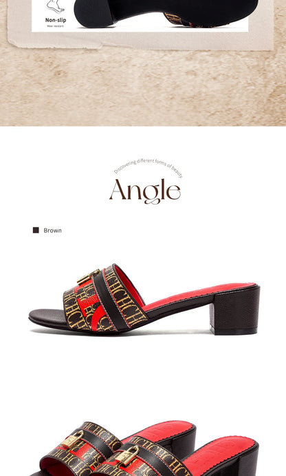 Women's Sandals 2026 Spring New Low Heel Women's Casual Shoes