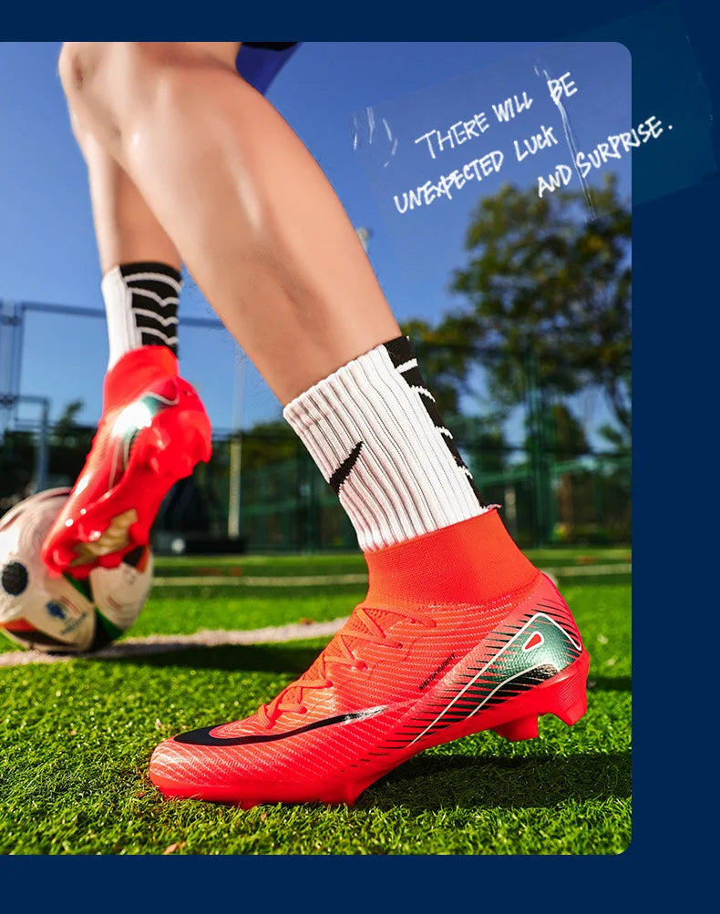 Quality Soccer Cleats for Men Soccer Shoes Society Boys Football Boots Male Football Shoes Sneakers Unisex Soccer Boots