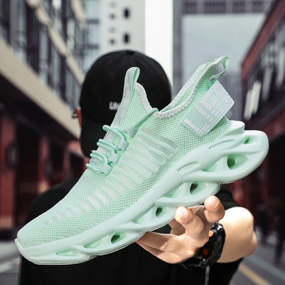 Men Shoes Comfortable Unisex Sneakers Breathable Couple Running Shoes Women Tenis Sports Shoe Size 36-46 White Walking Sneakers