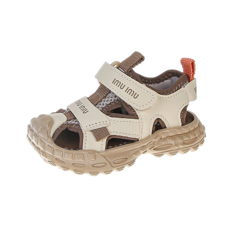 2026 New Summer Children Sandals For Boys Mesh Breathable Kids Sport Shoes Soft Sole Fashion Toddler Boys Beach Sandals EU21-30